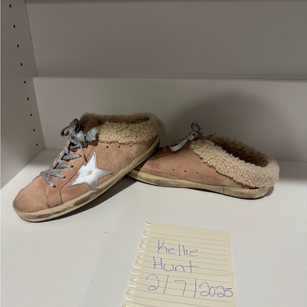 Golden Goose Shearling Sabot